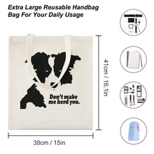 Load image into Gallery viewer, Great Martin Canvas Tote Bag Double 15 White-style1 38×41cm
