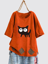 Load image into Gallery viewer, Short Sleeve Printed Casual Cotton Shirts &amp; Tops
